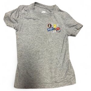 Nike Kids Heather Gray Graphic Tee